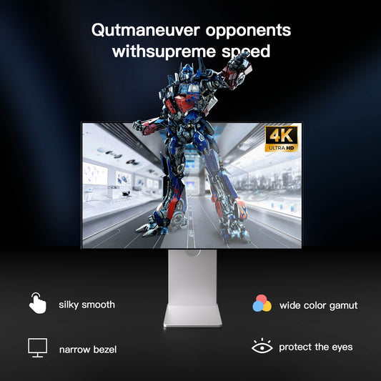 HISMART 31.5 Inch 4K 75hz Aluminium CNC Shell